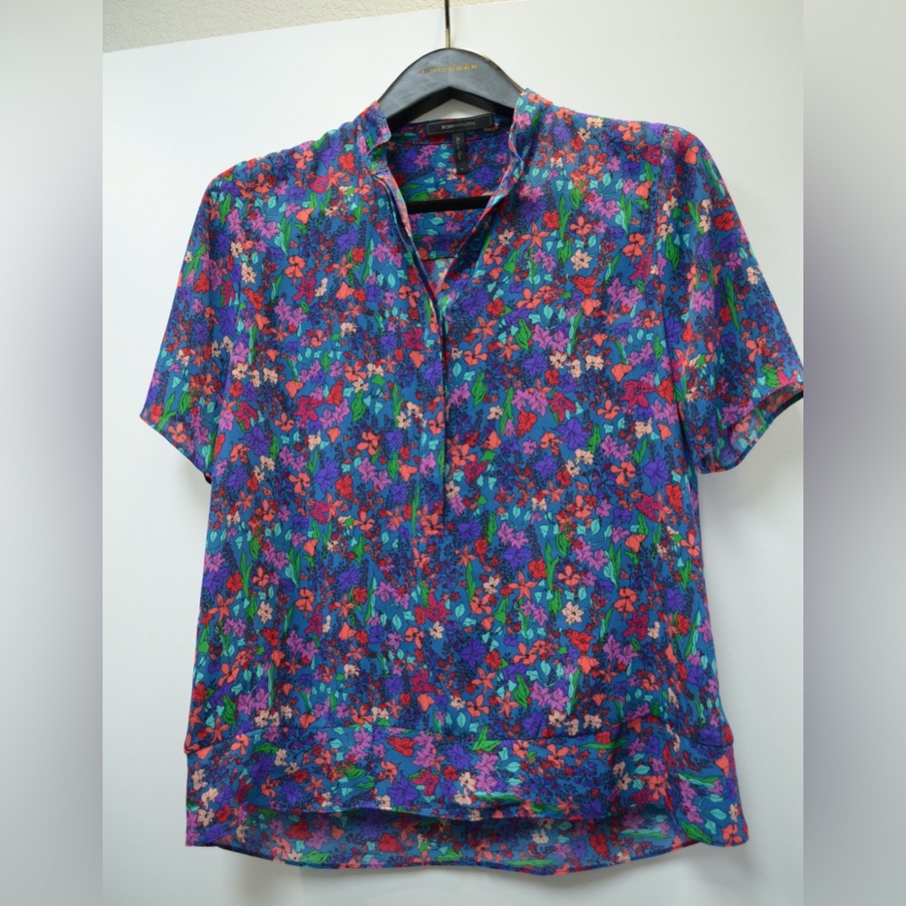 BCBGMaxAzria Floral Blouse